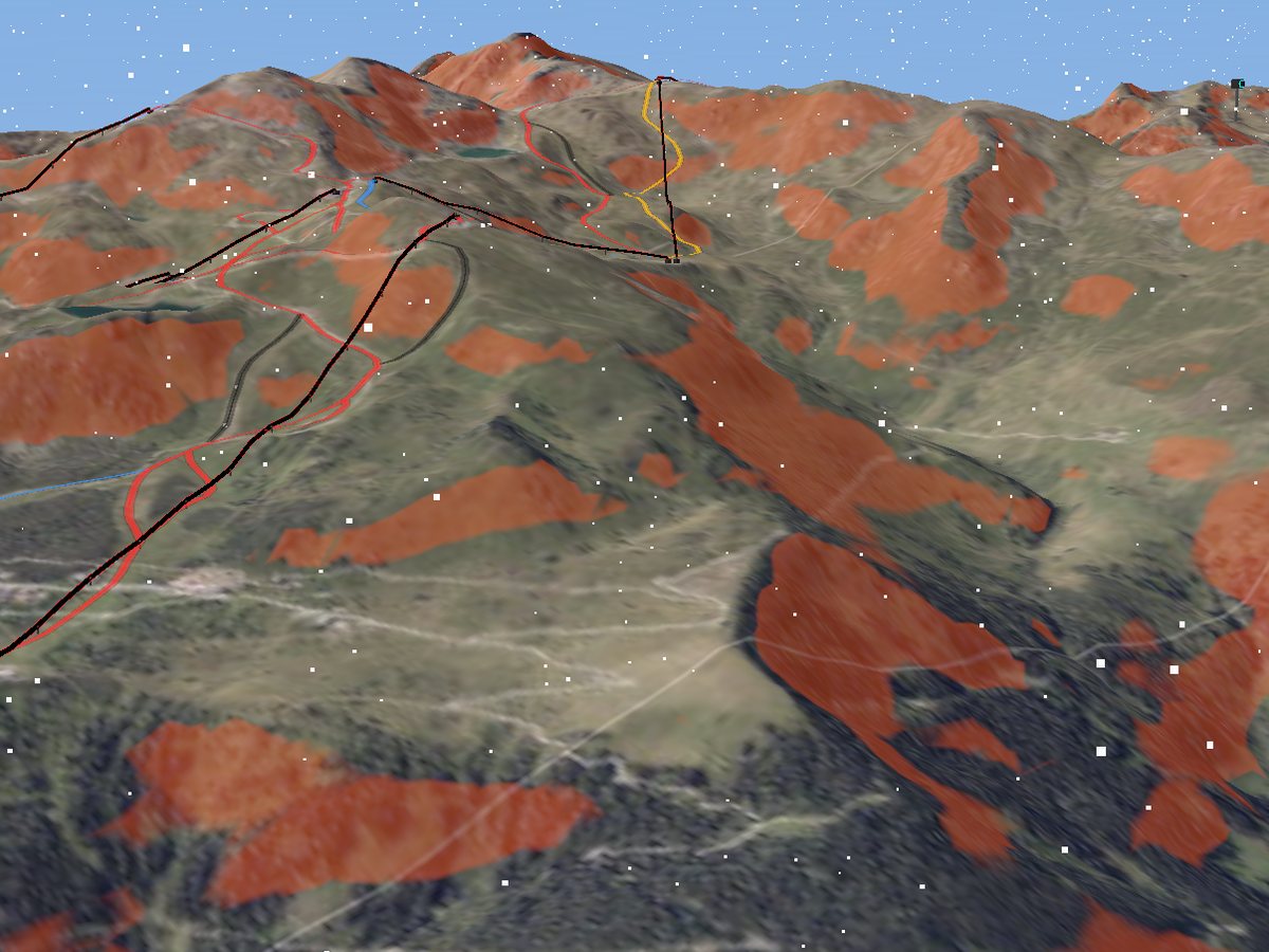 3D terrain render of Hochzillertal-Hochfügen