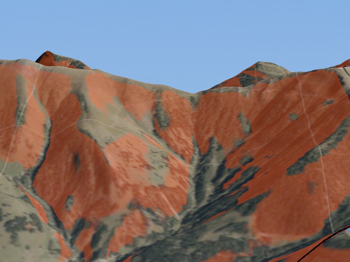 3D terrain render of Kals-Matrei