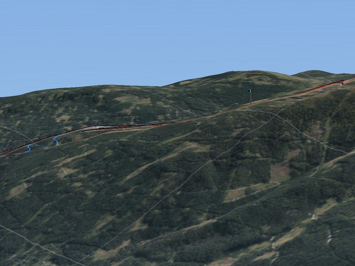 3D terrain render of Katschberg-Aineck