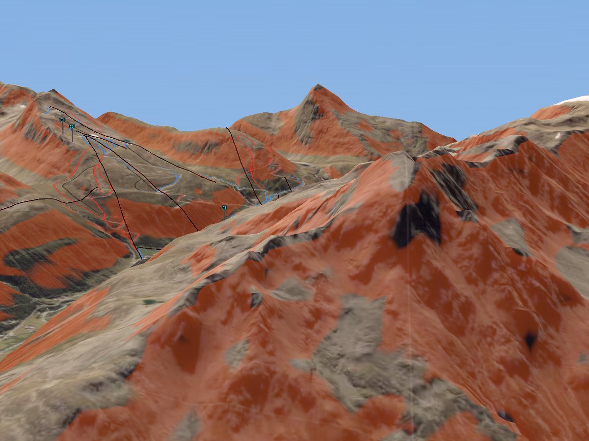 3D terrain render of Obergurgl-Hochgurgl