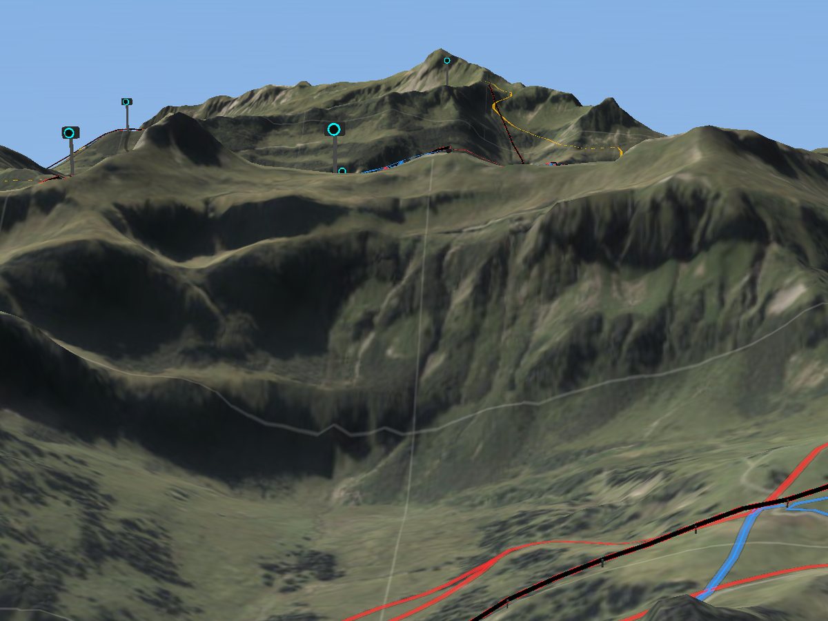 3D terrain render of Skigebiet Damüls-Mellau-Faschina