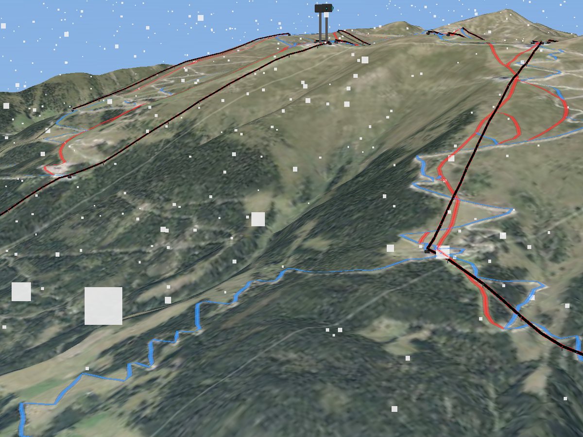 3D terrain render of Wildkogel